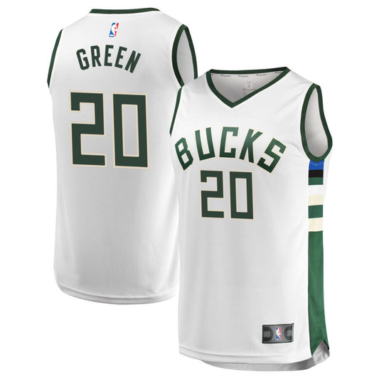 A.J. Green  Milwaukee Bucks Fanatics Branded Unisex Fast Break Jersey - White - Association Edition